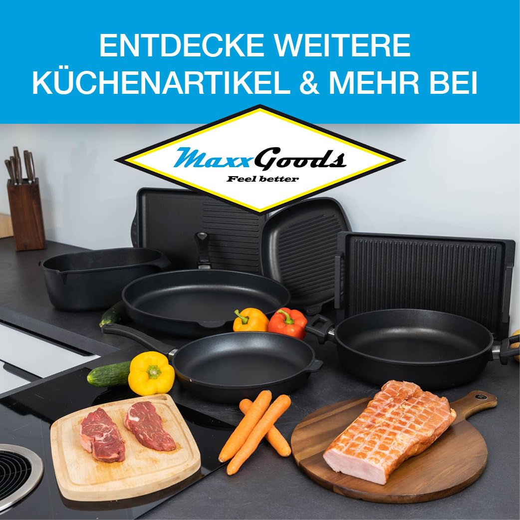 Jenauer couvercle en verre pour plat à gratin 32 × 20,5 cm – avec poignées, compatible four jusqu’à 260 °C, lave-vaisselle – pour tous plats à rôtir