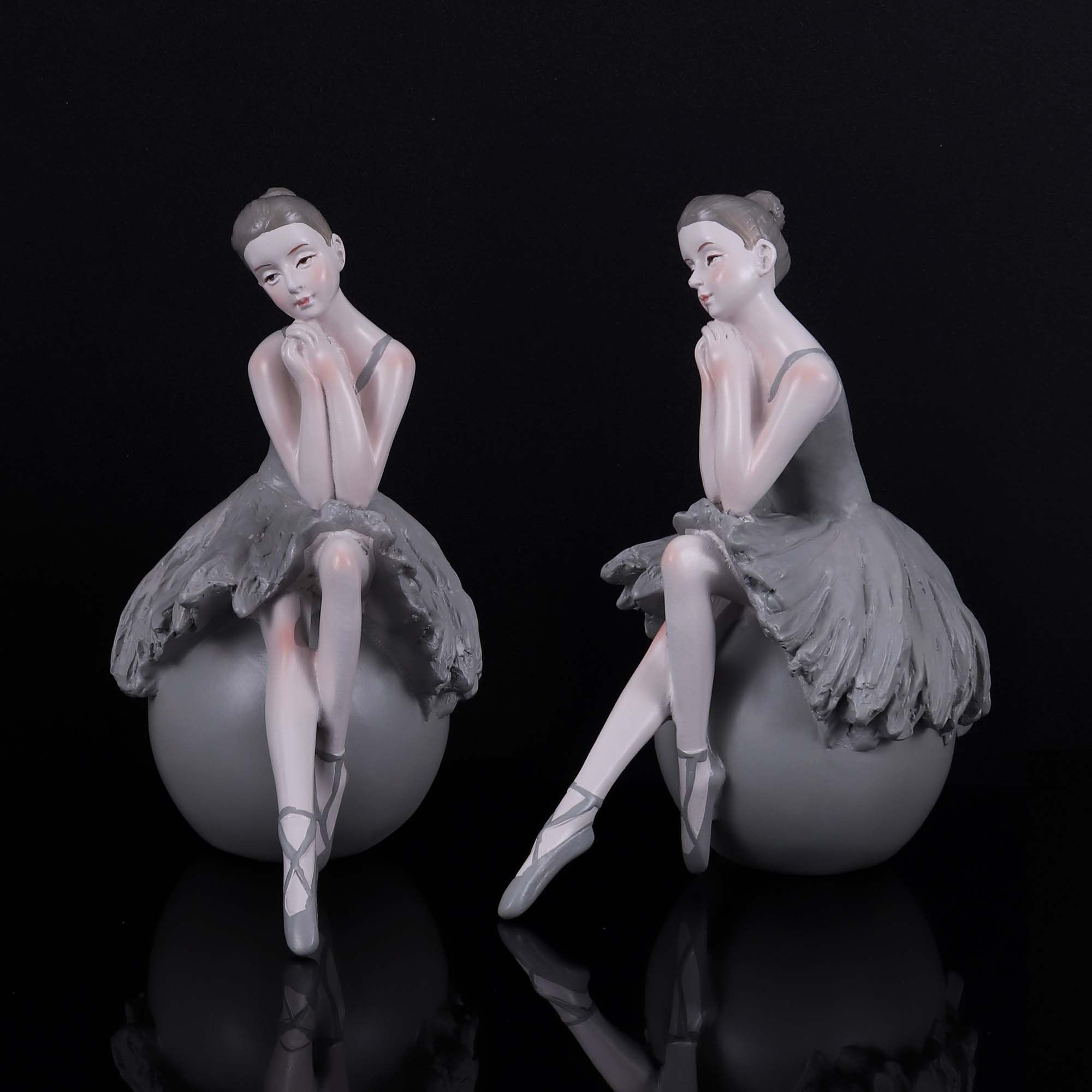 Goetland Ballerina Statue Ballet Girl Dancer Figurine Sculpture Shelf Home Decor Table Centerpieces Handmade Inspirational Gift for Girls Women Daughters - Image 4