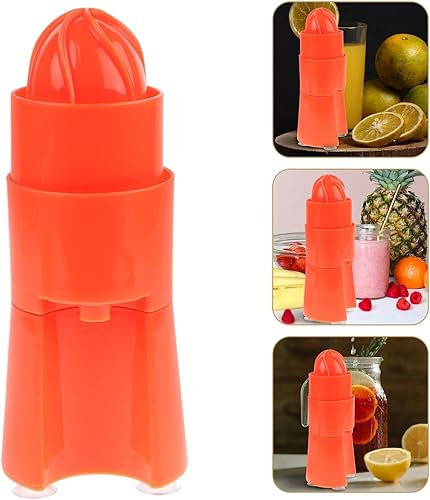 Miniatura 7 de Uonlytech Exprimidor manual de cítricos, prensa de mano, exprimidor de frutas fácil de apretar para limones y naranjas, diseño ergonómico,