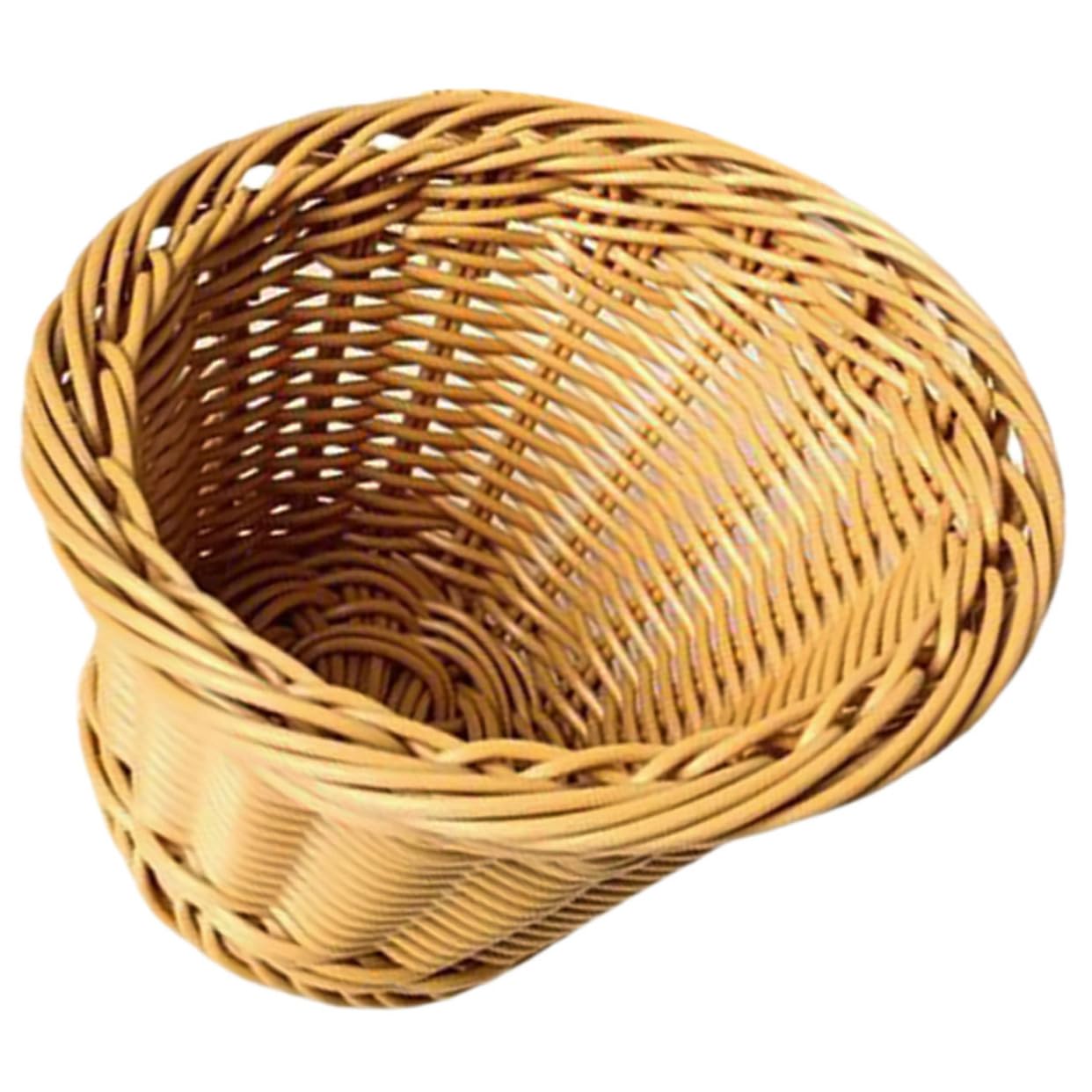 COLLBATH Rattan Basket Vegetable Organizer Woven Bread Basket Bread Holder Multi-function Basket Rattan Bread Bowl Home Basket Woven Fruit Bowl Woven Breads Baskets Fruits Basket