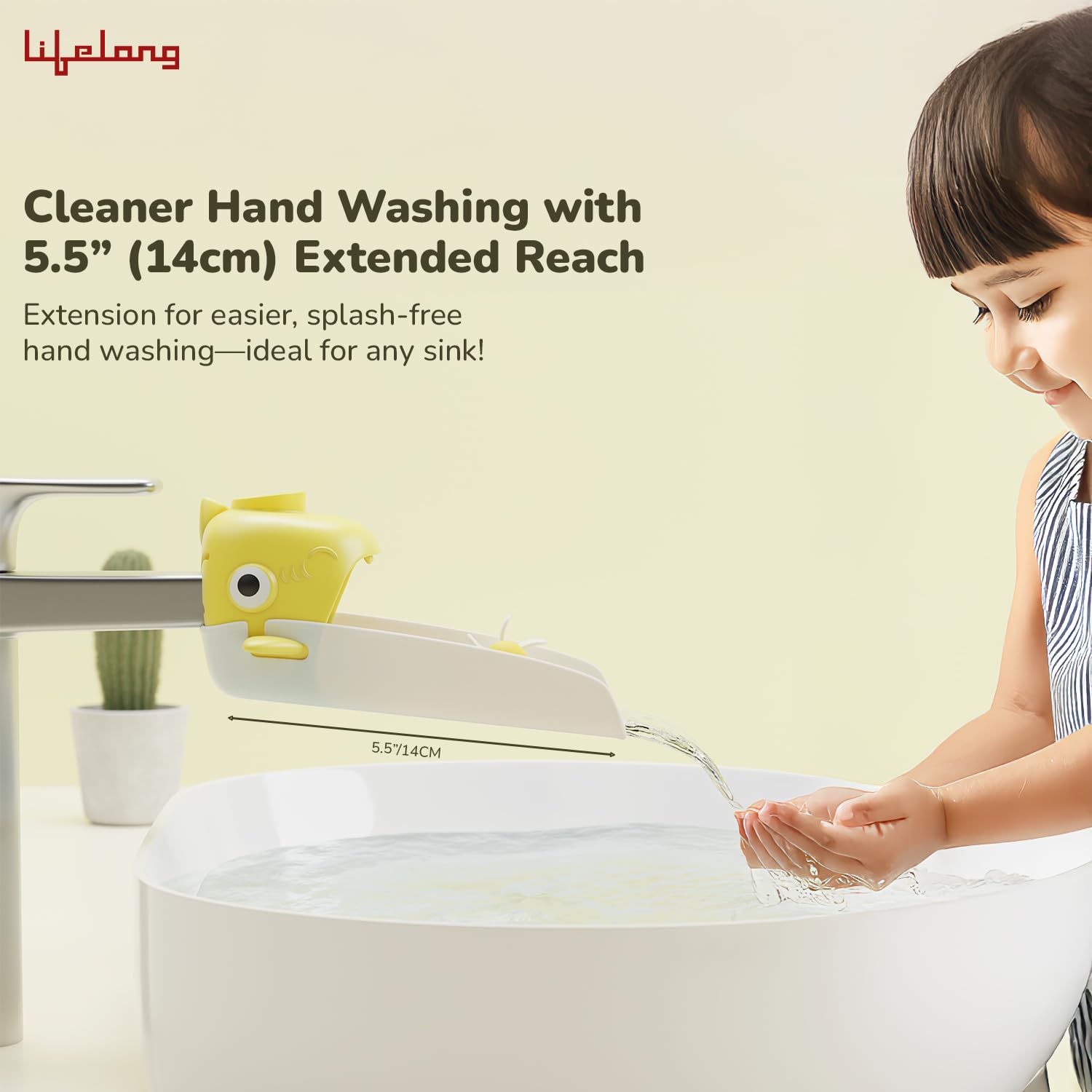 Lifelong Cuppy Baby Faucet Extender for Wash Basin | Silicone Tap Extender for Kids | Sink Faucet Wash Extension | Basin Border & Faucet Wash Sink Extender | Faucet Extender for Easy Hand Washing 3 61EdR7NkcOL. SL1500
