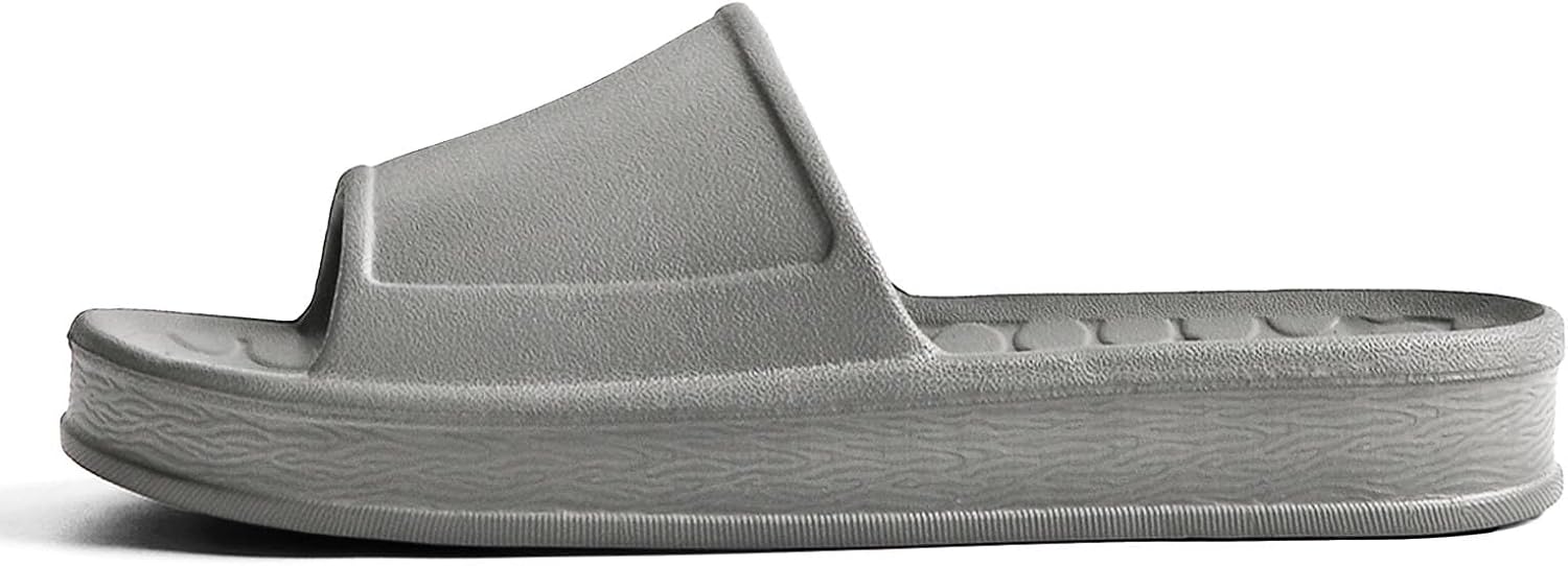 Shower Shoes for Women and Men with Drain Holes Massage Slide Sandals Soft Cushioned Anti-Slip Pool Slides Comfort Thick Soled Waterproof Gym Shower Shoes Quick Drying Bathroom Spa Slippers