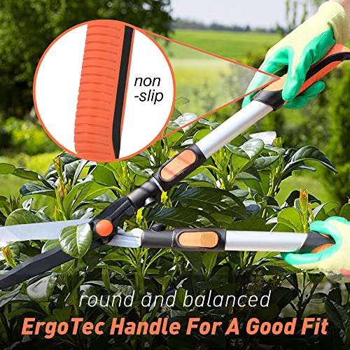 Colwelt Extendable Hedge Shears, Lightweight Telescopic Manual Hedge Clippers With Extendable Aluminum Handles, Adjustable Hedge Garden Shears For Boxwood(Lightweight For Ladies, Old Gardeners) #TOP4