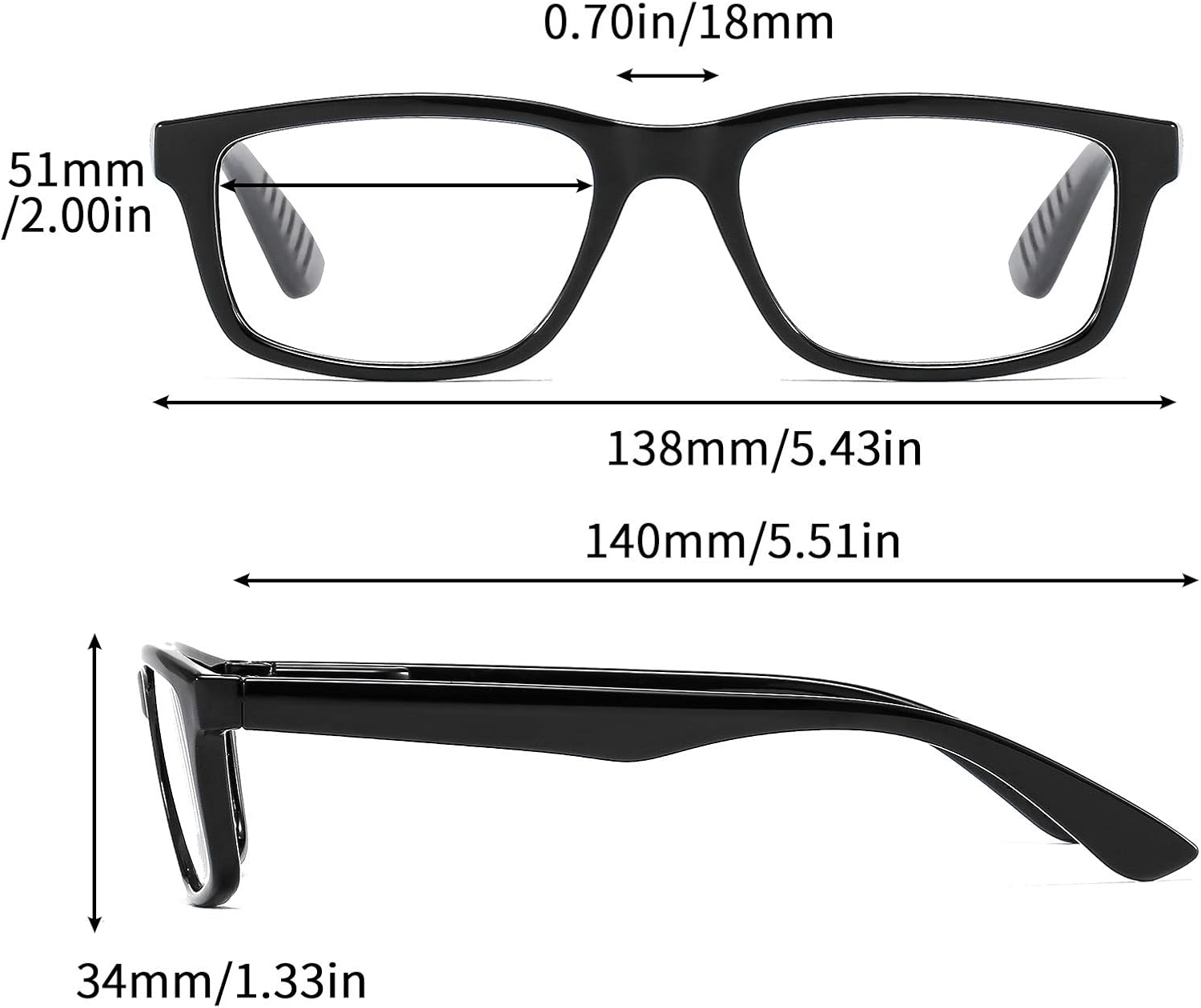Suertree Anti-Blue Computer Reading Glasses - Image 3