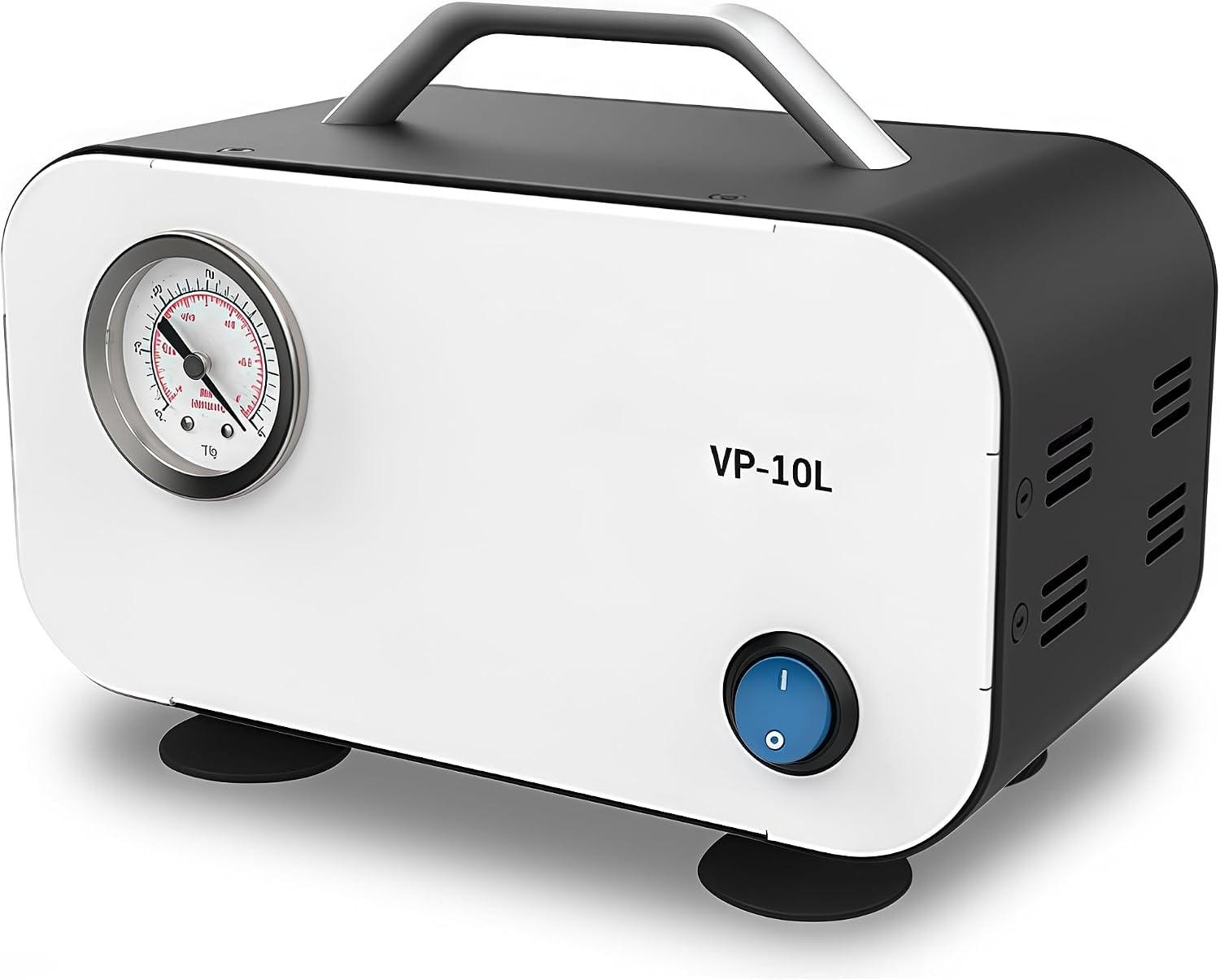 12v Lab Diaphragm Vacuum Pump, Portable Mini Pump, Pumping Rate 10L/15L/min, Vacuum Pressure 0.075-0.08MPa, for Filtration Distillation Laboratory Work