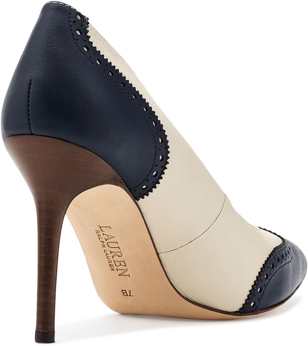 Lauren Ralph Lauren Lynden Perforated Nappa Leather Pumps