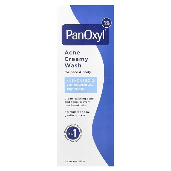 PanOxyl Creamy Acne Wash, 6 oz (3 Pack)
