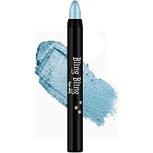 Eyeshadow Pen, Shimmer Lake Blue Eyeshadow Stick, Highly Pigmented Eye Shadow Pencil Crayon, Glitter Eyeliner Pencil, Blendable Eyes Makeup, Waterproof Long Lasting