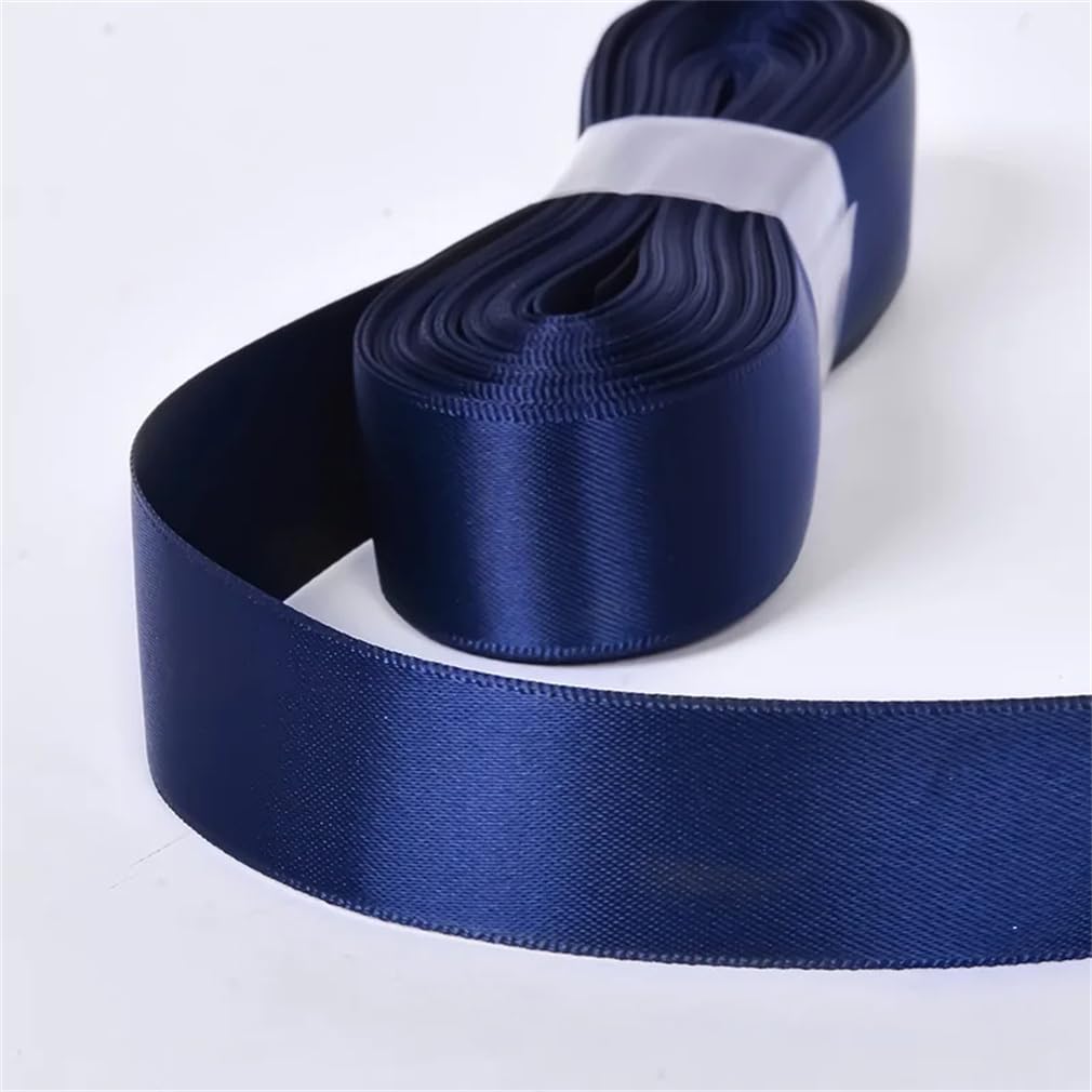 Rotolo di doppio nastro di raso da 9 m, 9, 16, 22, 25, 38 mm, per lavori artigianali, confezioni regalo, decorazioni per matrimoni