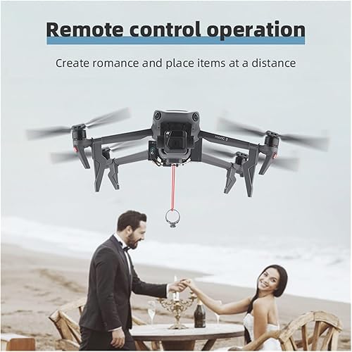 Miniatura 5 de Drone Airdrop System UAV Propuesta de boda Dispositivo de entrega para D-JI Mavic 33 Pro Control de un botón por control remoto