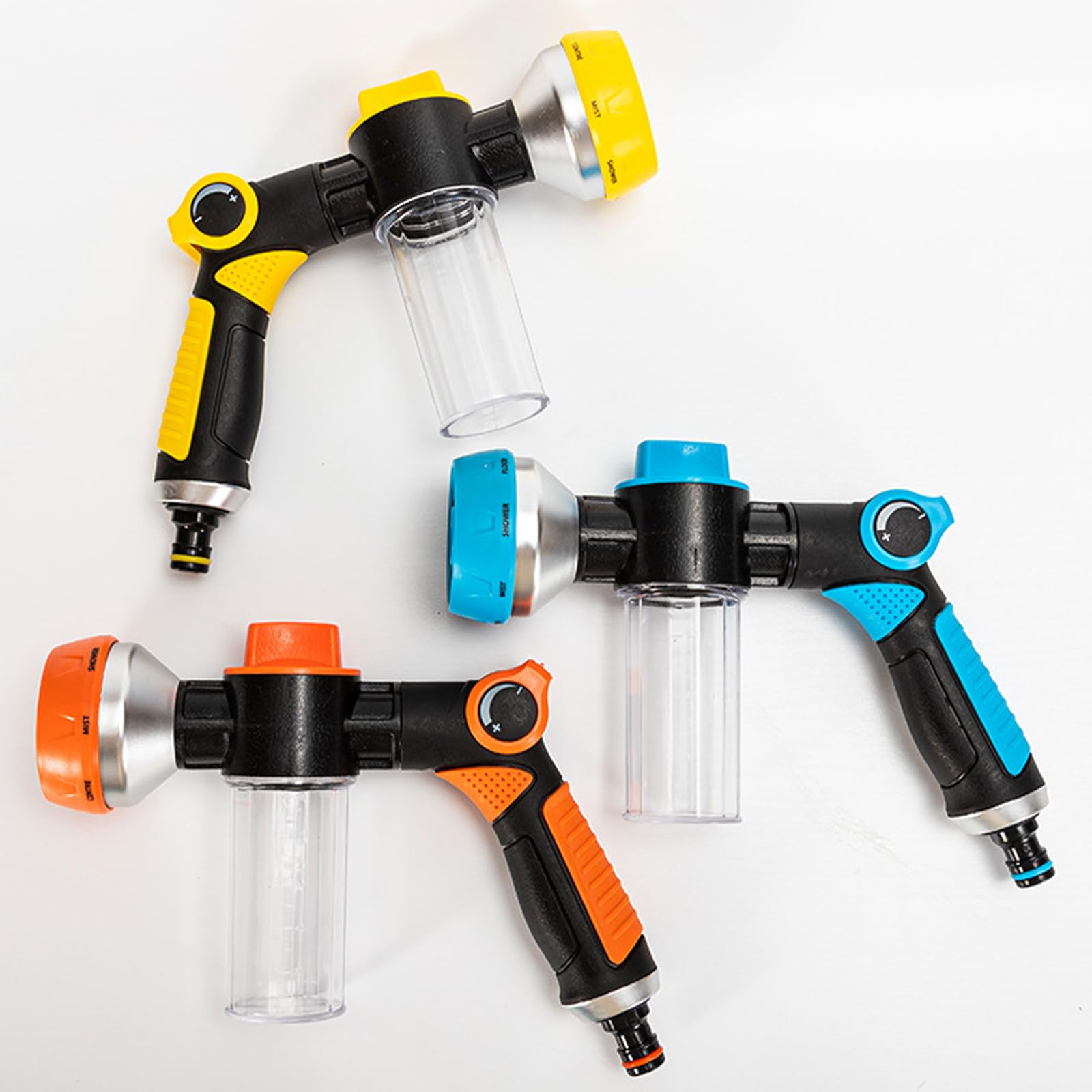 KKXXYQFC Boquilla de Manguera Ajustable con Agarre ergonómico Adecuada para potentes tareas de riego y Limpieza de automóviles Boquilla rociadora de Lavado de vehículos de Uso multipropósito