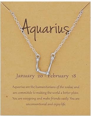Rhinestone Zodiac Pendant Necklace for Women Silver Crystal 12 Constellation Necklaces Horoscope Sign Star Gemini Necklace Friendship Jewelry