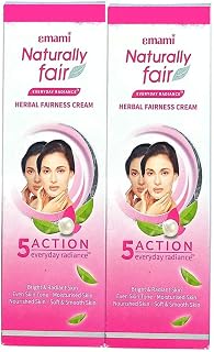 VALID Emami Naturally Fair EVERYDAY RADIANCE Herbal Fairness Cream 50ml (Pack of Two) Price In India