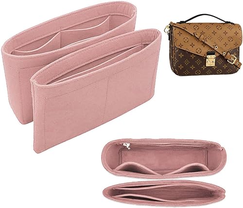 Miniatura 3 de Lckaey Organizador de bolso para lv pochette voyager Insert Metis Tassel messenger bag lv pochette m é tis insert 2084pink