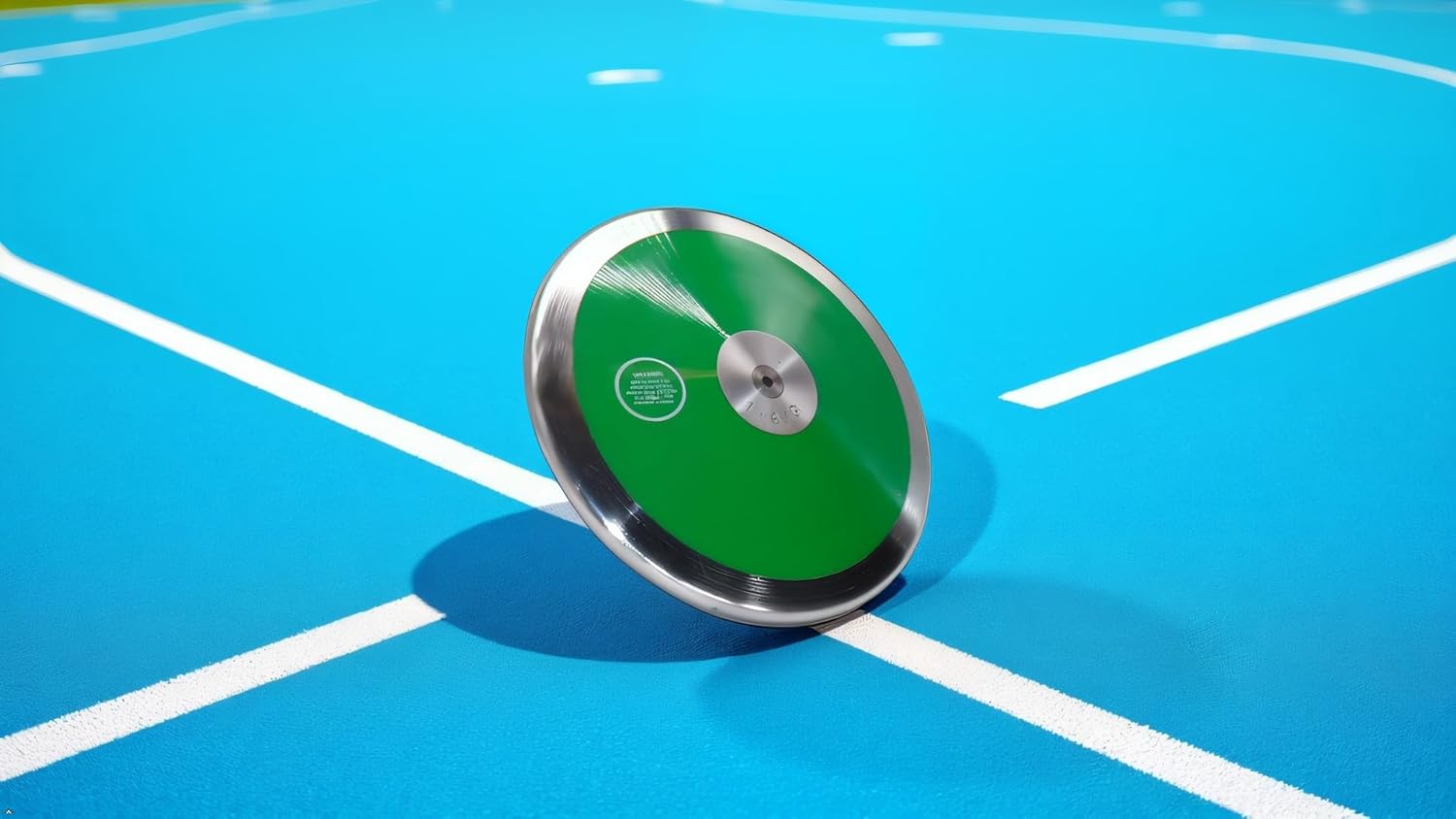 TC Green Mystique Track and Field Mens Discus 1.6k - 1.6kg Discus - High School Boys Throwing Discus - Making it an Ideal top-Tier Choice for Beginning throwers.