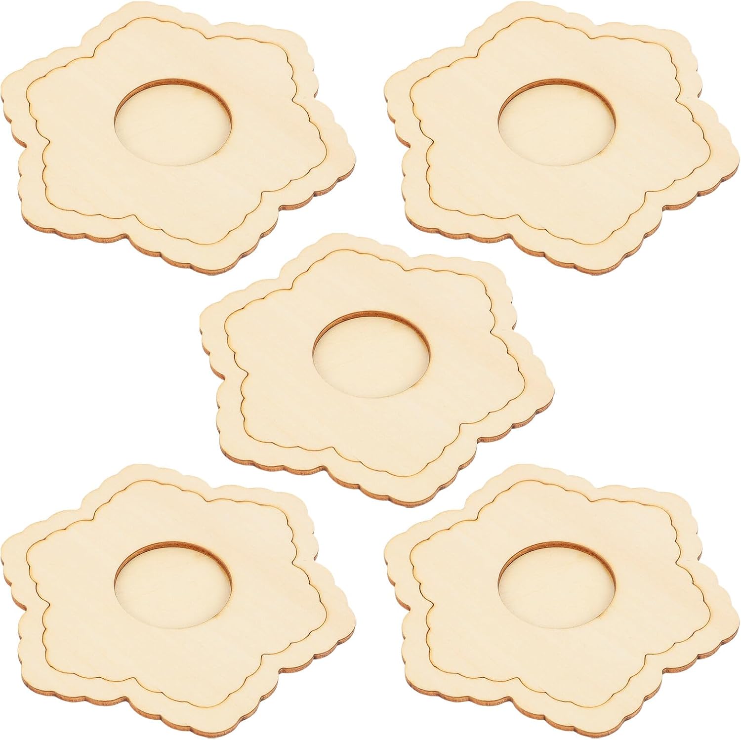 Boys and Girls Painting Frame 5 Pcs Wood Decorative Picture Frames Xmas