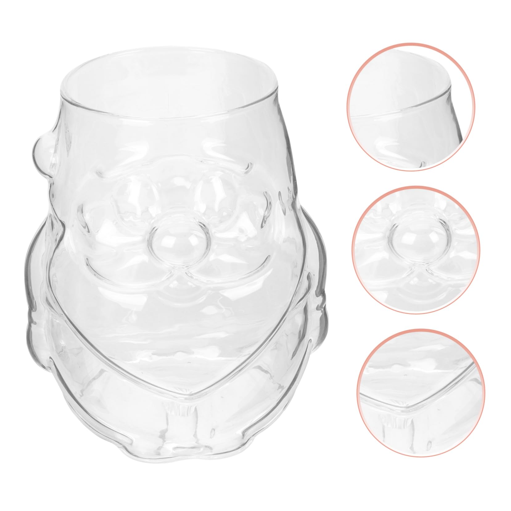 Alipis 3 Pièces Tasse De Noël En Verre Tasse De Jus De Noël De Café De s à Café De De s D'eau De Boisson Transparent Un Verre Réutilisable