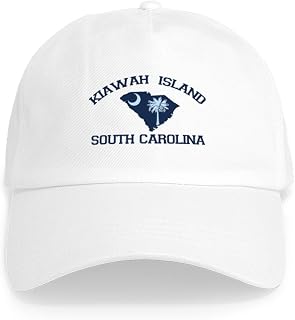 CafePress Kiawah Island SC Map Design Cap Adjustable Baseball Cap