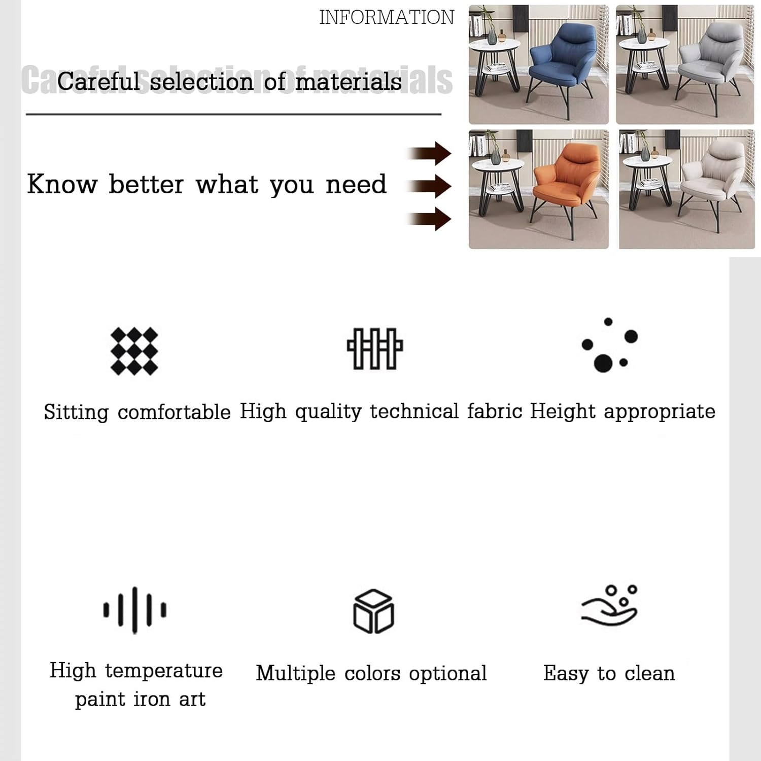 Office Reception Room Club Table and Chair Set - Small Spaces Combination Table and Chair for Business Conference Room or Negotiation, Coffee Table Set (1 Table and 2 Chairs)