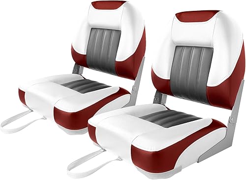 Miniatura 9 de Asiento de barco de lujo con respaldo bajoalto, asiento plegable para barco de pesca