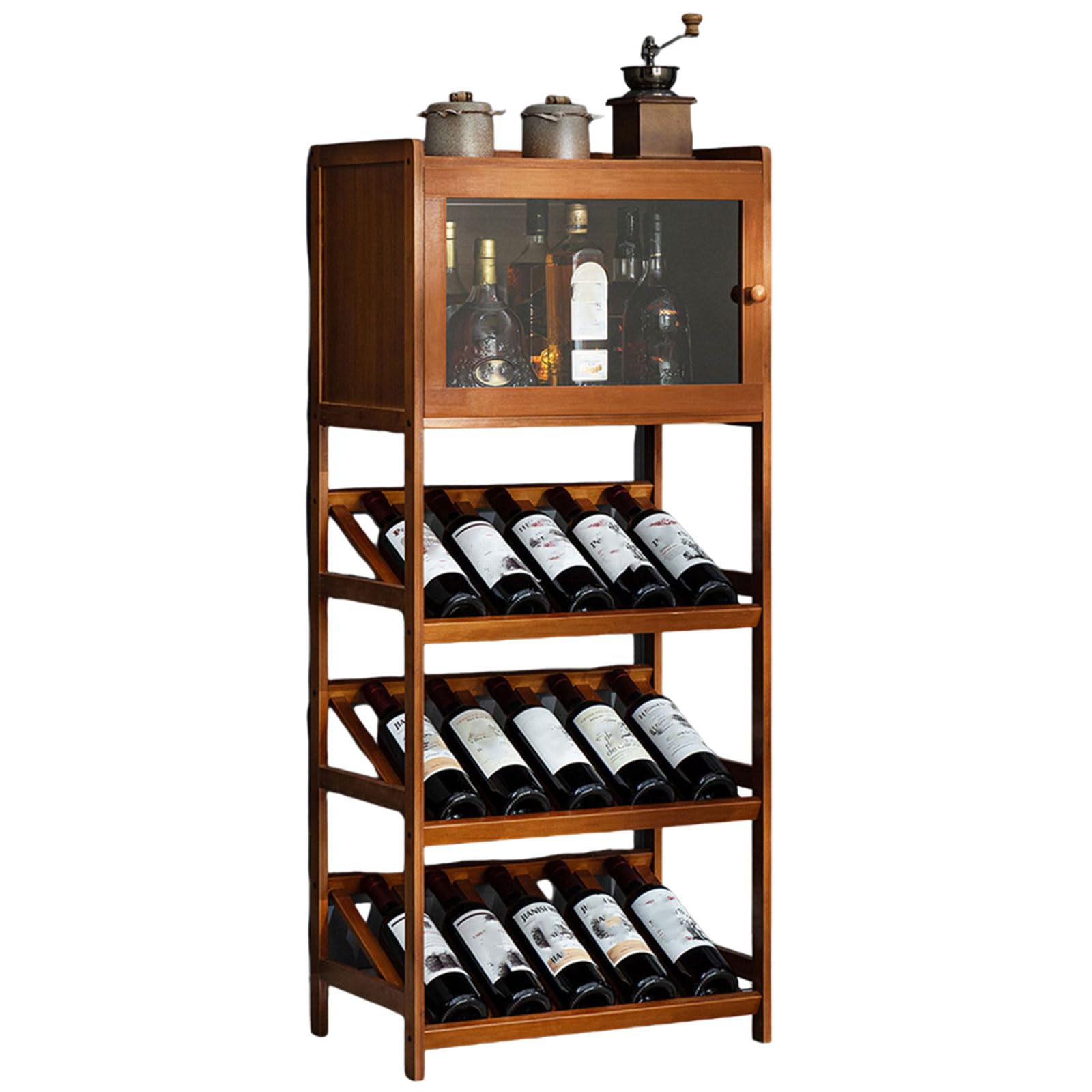 Meubles de cuisine style fermier avec armoire à alcool pour salon convivial
