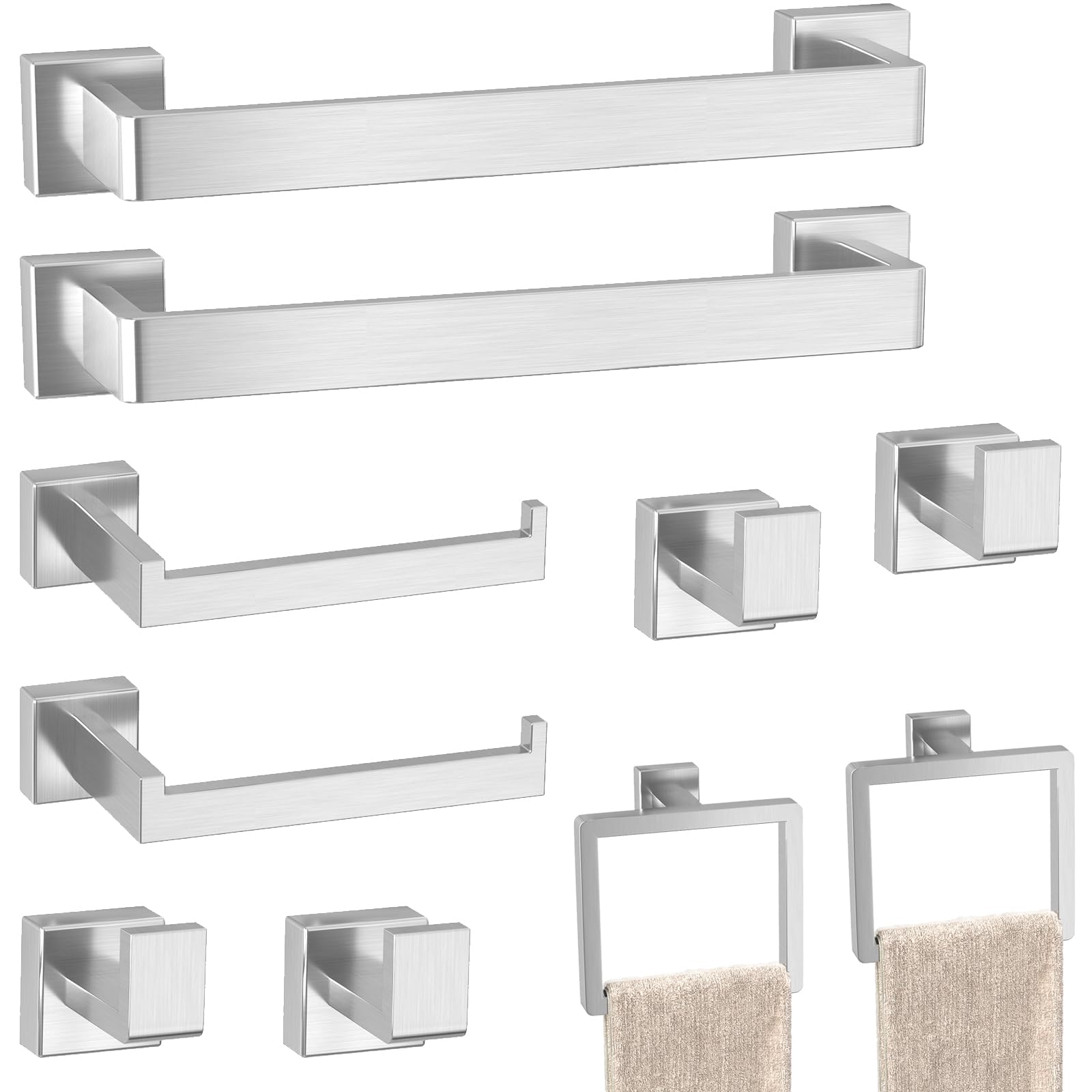 5-Pieces Gold Bathroom Accessories Set, 16 Inch Towel Bar Set — Amazon image 9