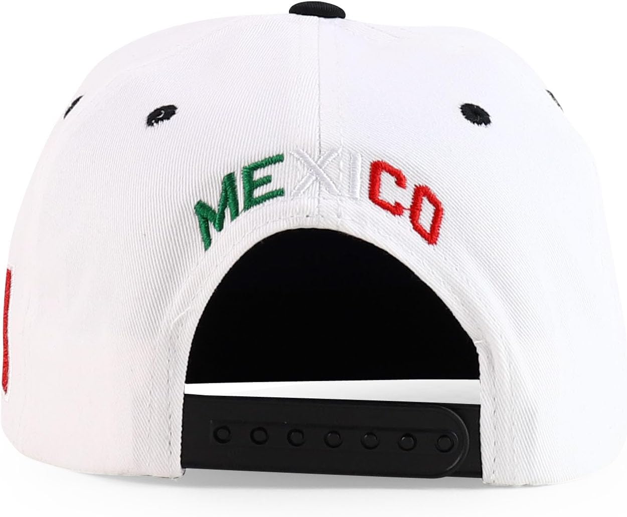 Hecho En Mexico Eagle 3D Embroidered Flat Bill Snapback Cap