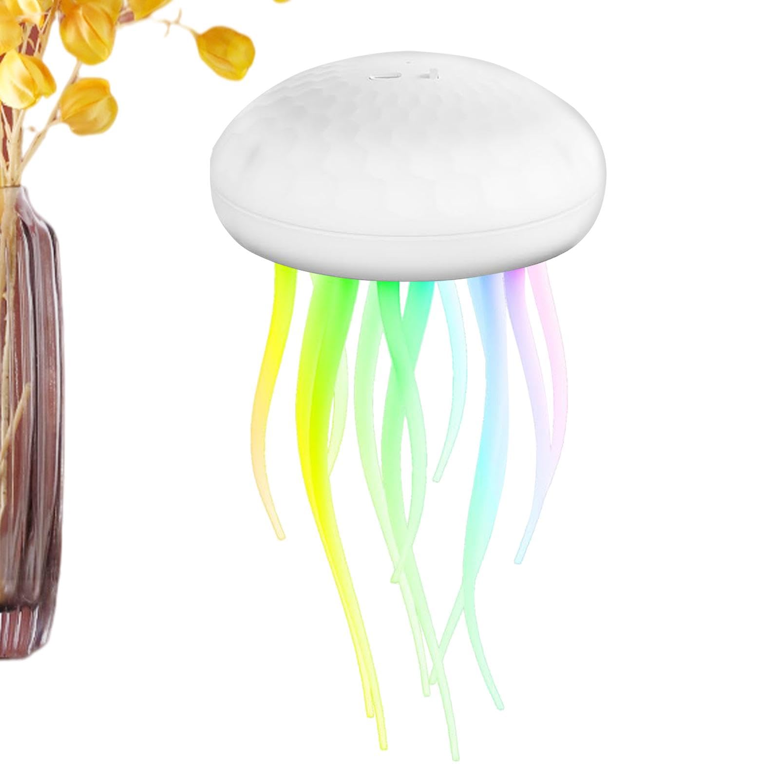 Luce notturna a LED con, lampada con Lampada luminosa per ad attivazione | Luce notturna a LED carina, lampada medusa ricaricabile da 1000 mAh, lampada da comodino medusa RGB per soggiorno c