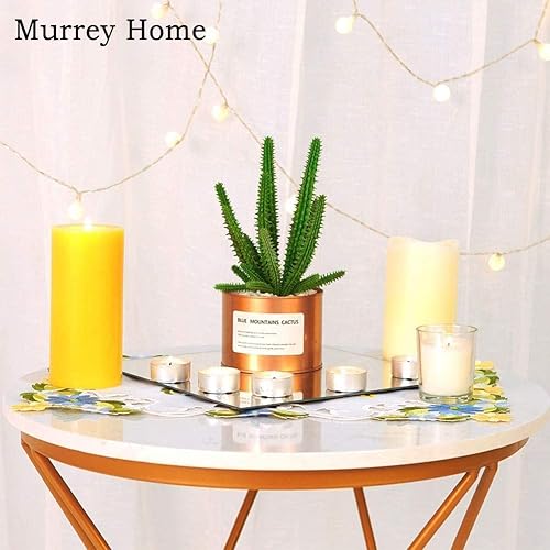 Miniatura 4 de Murrey Home Espejos de gimnasio de 8 pulgadas, espejo cuadrado montado en la pared, azulejos de espejo sin marco para pared, techo, bandeja de