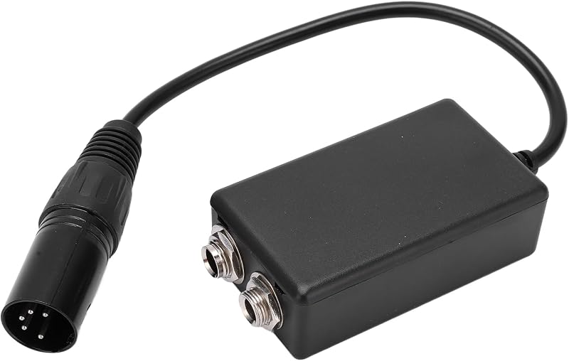 Fabater Aviation Headset Adapter, Converts 0.206 Inch Mic and 0.250 Inch