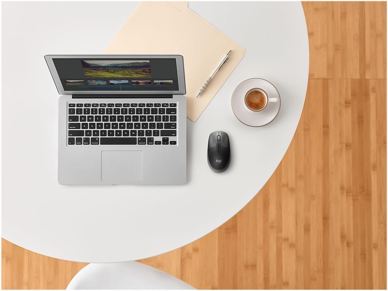 Logitech Wireless Mouse M190 - Full Size Ambidextrous Curve Design, 18-Month Battery with Power Saving Mode, Precise Cursor Control & Scrolling, Wide Scroll Wheel, Thumb Grips (Charcoal)