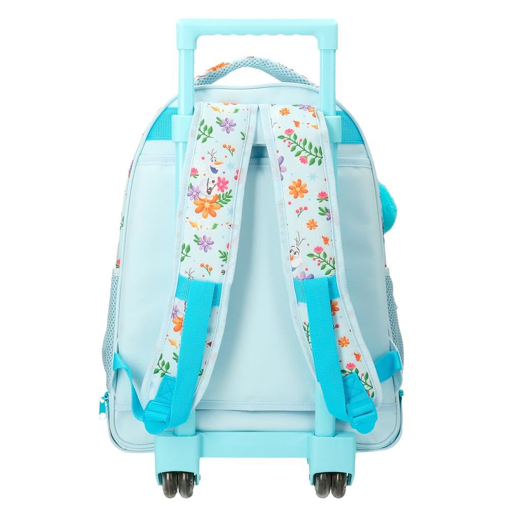 Disney Joumma Frozen Forever Kompakt-Rucksack mit 2 Rollen, hellblau, 32 x 45 x 21 cm, Polyester