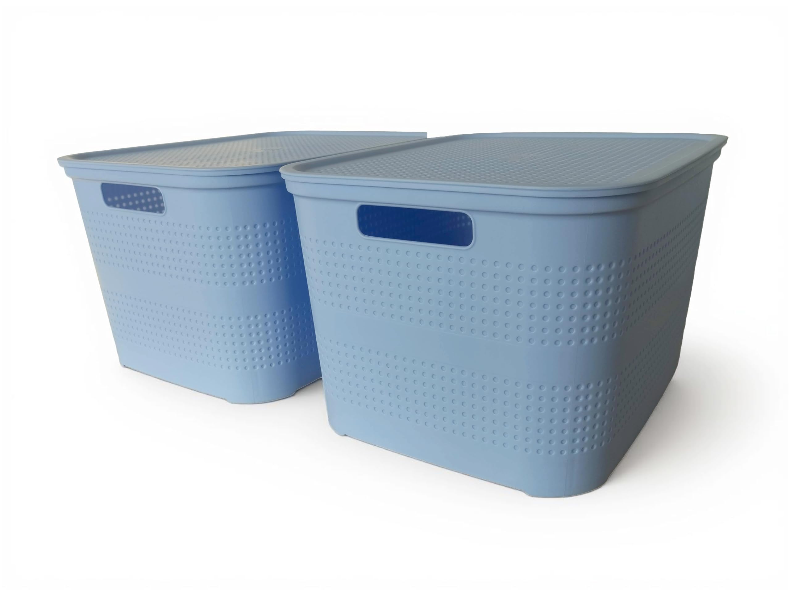 Boîtes de rangement Ecoplast avec couvercle et séparateur modulable en lot de 2