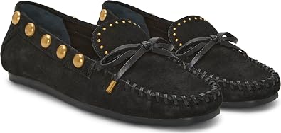 Vince Camuto Women Sennett Studded Mocassin Black 8 Medium
