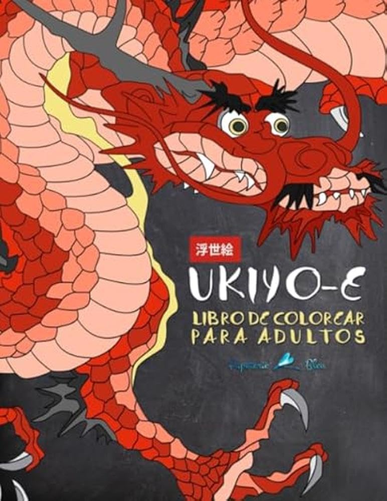 Libro de colorear para adultos Ukiyo-e por 6,99€