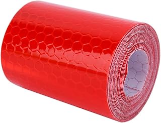 3M Red Reflective Tape, Warning Safety Adhesive Tape, Trailer Tape Outdoor Safety Caution Reflector Conspuicy Tape for Trucks Cars