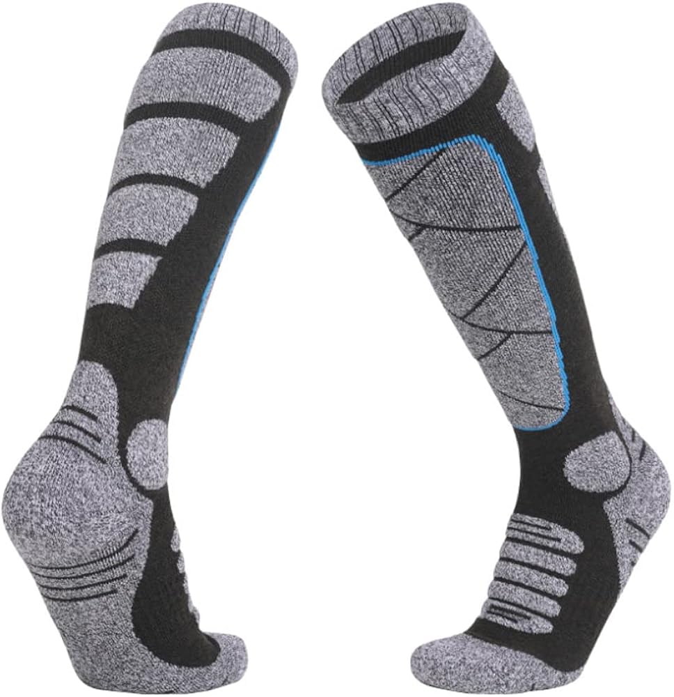 ａｘ スキーソックス スキー 靴下 2足組 アウトドア ソックス 厚手 防寒 段階着圧 トレッキング