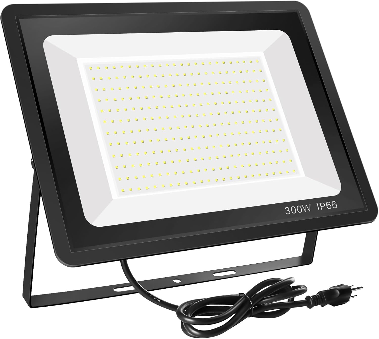 800W LED Flood Light, Outdoor Waterproof IP66 with Plug, 6000K Daylight White Super Bright Security Floodlight for Yard, Garden, Garages