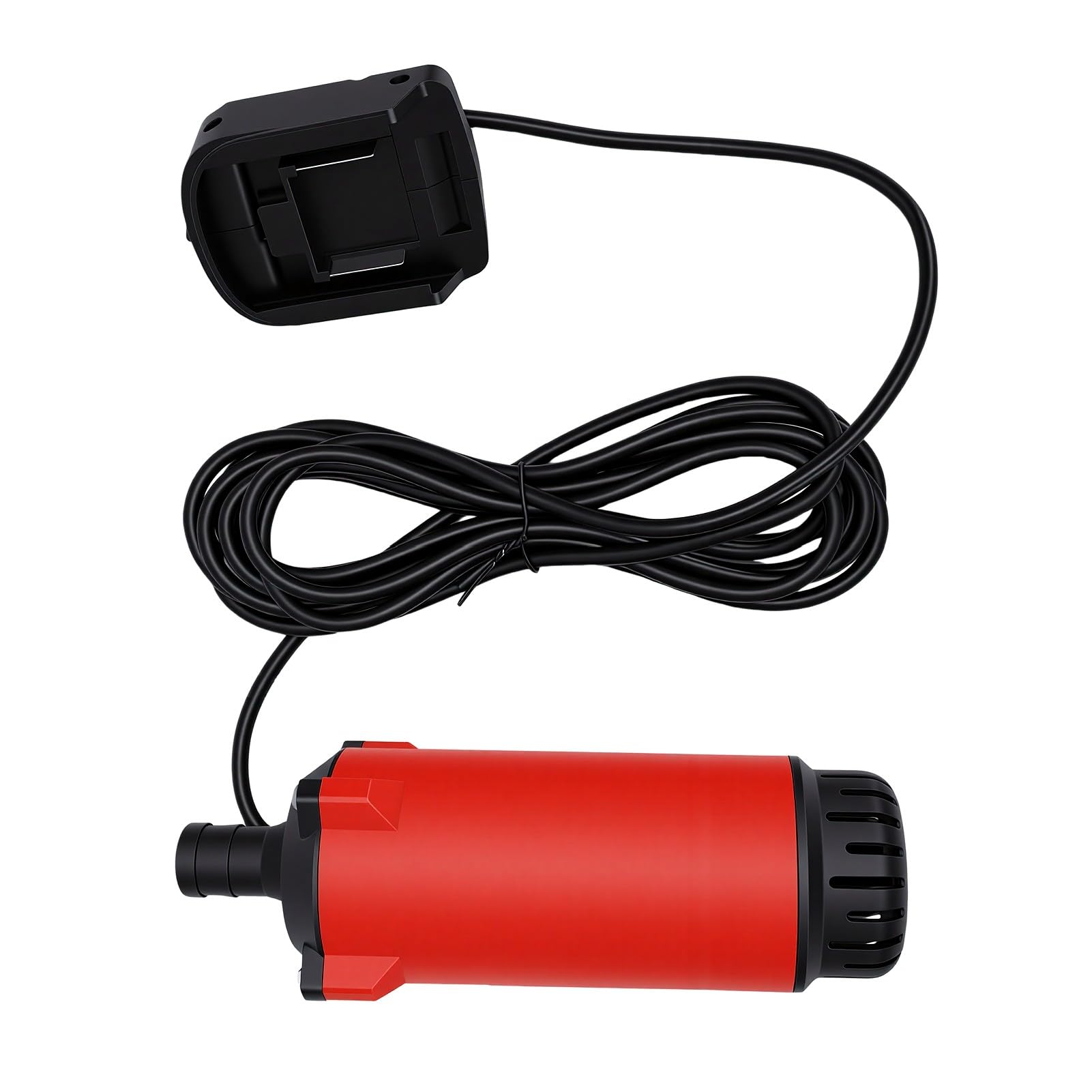 GOWENIC Tragbare Wasserpumpe 5 M Hub 120 L/h |-Tauchpumpe für die Gartenbewässerung, Rot, Batteriebetrieben (EU-Stecker)