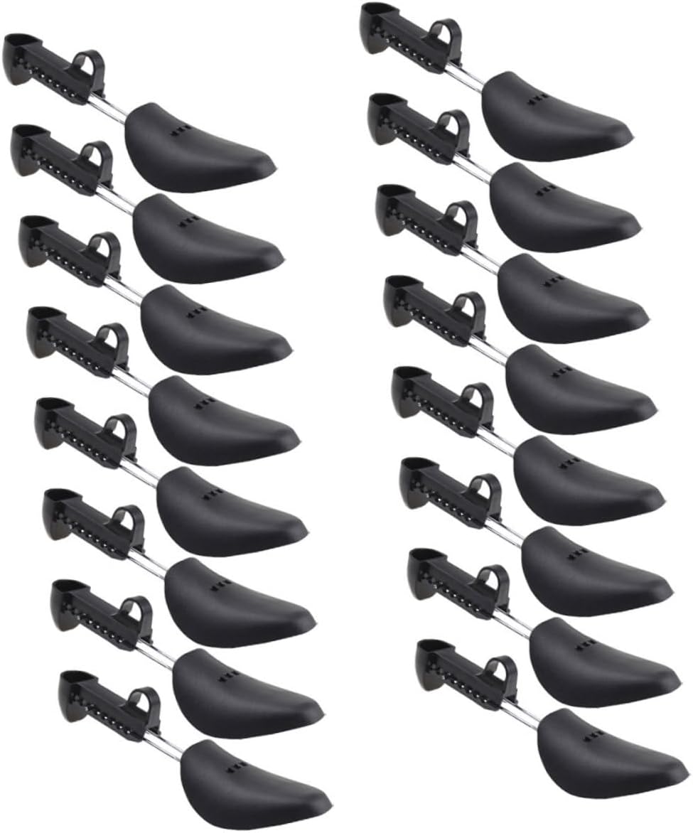8 Pairs Adjustable Men Shoe Stretchers and Boot Stretchers Plastic Shoe Trees Shapers for Sneakers Prevent Crease Maintain Shape
