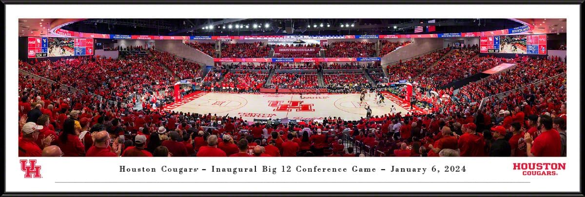 Houston Cougars Basketball - Unframed 40 x 13.5 Poster by Blakeway Panoramas