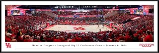 Houston Cougars Basketball - 40.25x13.75-inch Standard Framed Print by Blakeway Panoramas