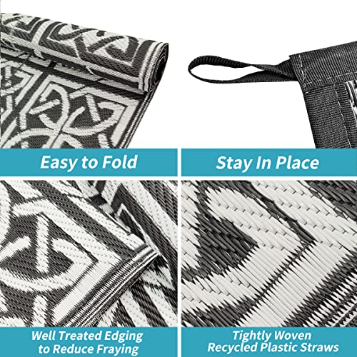 Outdoor Rug For Patio, Waterproof Outdoor Rugs 5'X8' For Patios Clearance, Reversible Indoor Outdoor Rug Carpet, Plastic Straw Rug, Portable Area Rug For Rv Camping, Picnic, Beach, Porch, Deck #TOP4