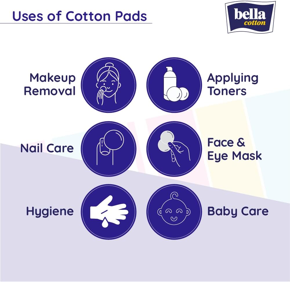 Bella Cosmetic Cotton Pads Oval (Waciki) A'80 +30% B Gratis