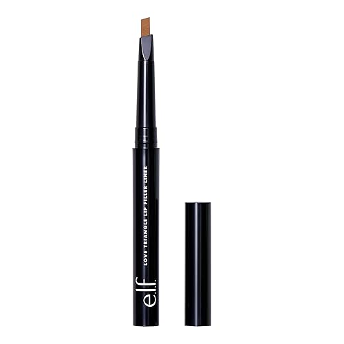 Vista 8 de e.l.f. Love Triangle Lip Filler Liner, delineador de labios 2 en 1 para esculpir y rellenar, color intenso de larga duración, vegano y libre de Mauve