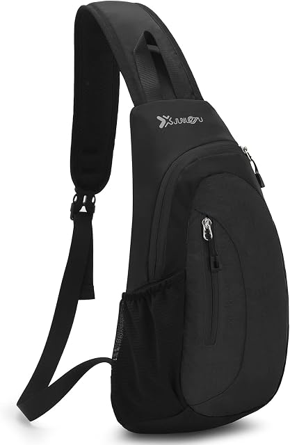 Sling Bag Januts Sling Shoulder Backpack Small Rucksack for Men Lightweight One Strap Shoulder Chest Bag Waterproof Anti-theft Casual Men Women Bags for Hiking Cycling Travelling Outdoor