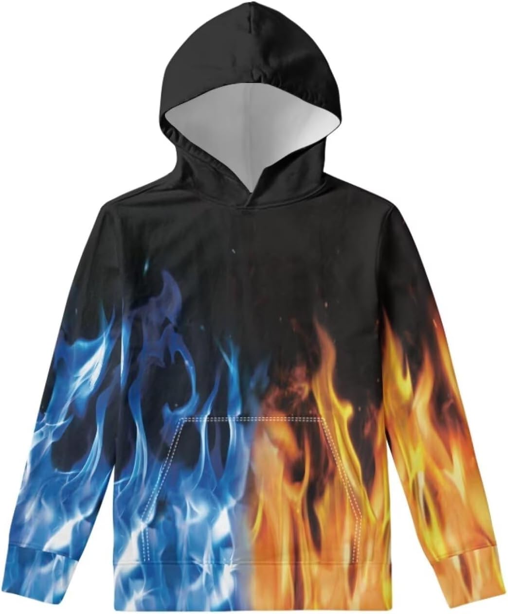 Talayituse Youth Kids Hoodies for Boys Girls with Pockets Pullover Hooed Sweatshirt Long Sleeve Tops Age 6-16 Years Old