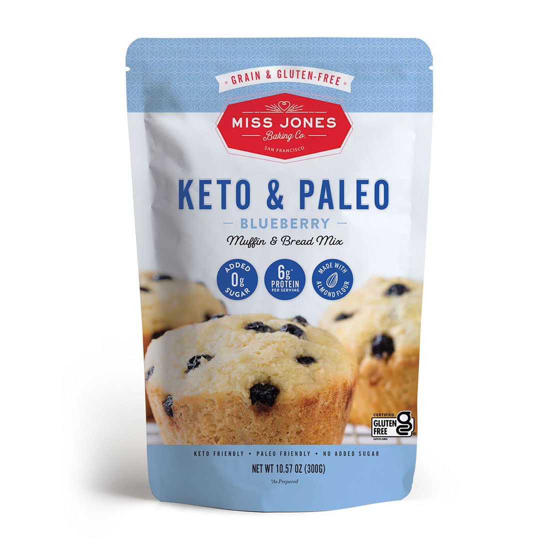 Miss Jones Baking Keto Blueberry Muffin Mix Gluten Free