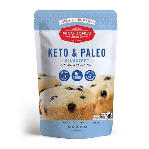 Miniatura 19 de Miss Jones Baking. Mezcla para Brownie Keto, sin azúcar añadida, naturalmente dulces, postres y golosinas. - Adecuadas para diabéticos, dietas