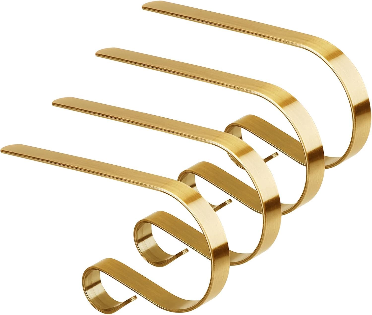 YSHIGUING Christmas Stocking Holder,4 Pieces Metal Mantel Stockings